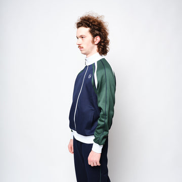 Sergio Tacchini Ghibli Piquet Tracktop Navy/Pine Green