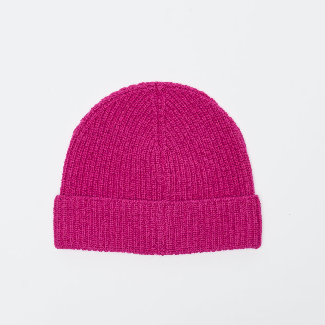 Seven Gauge - Wool Beanie (Fuscia)