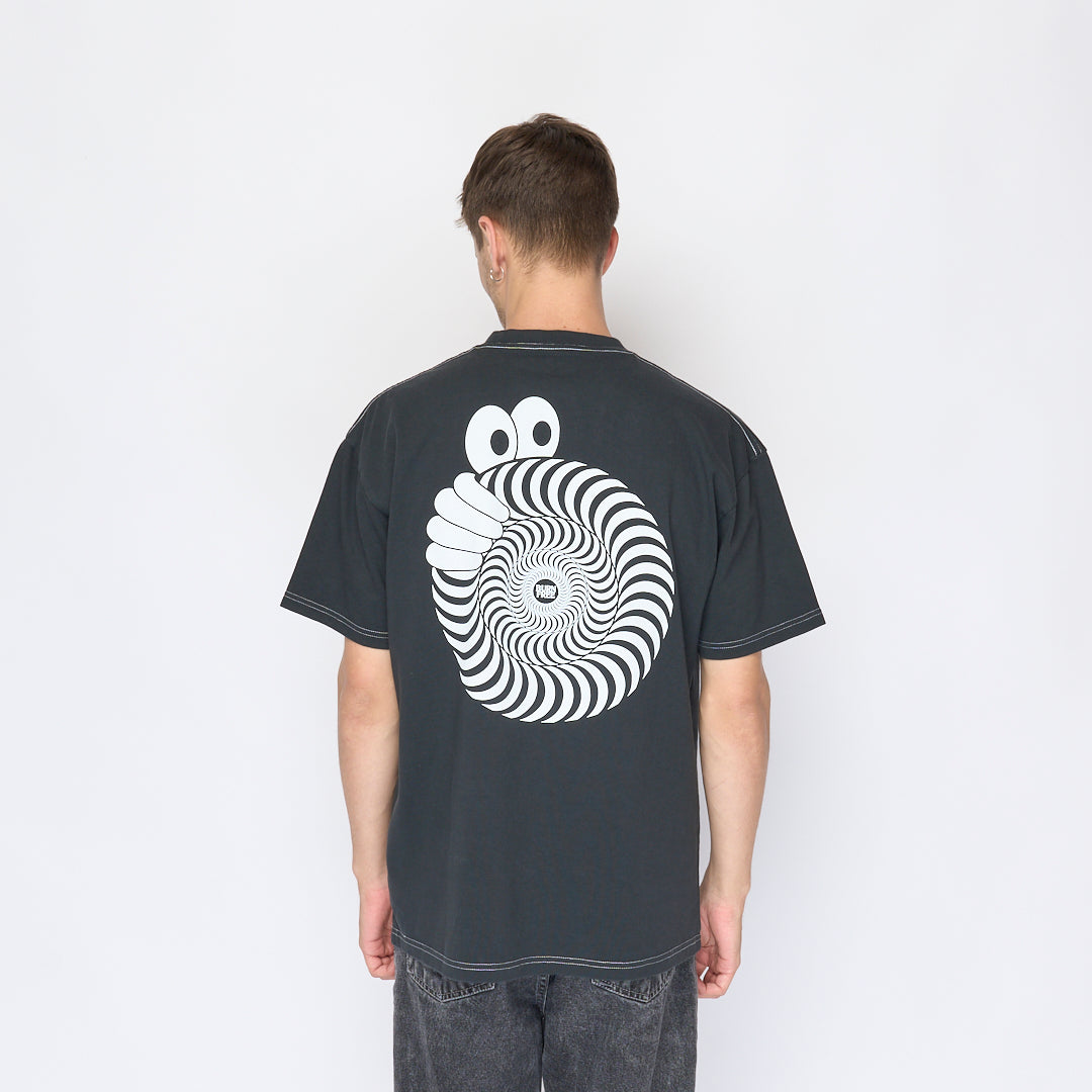 Spitfire Wheels x Last Resort AB - Swirl Tee (Black)