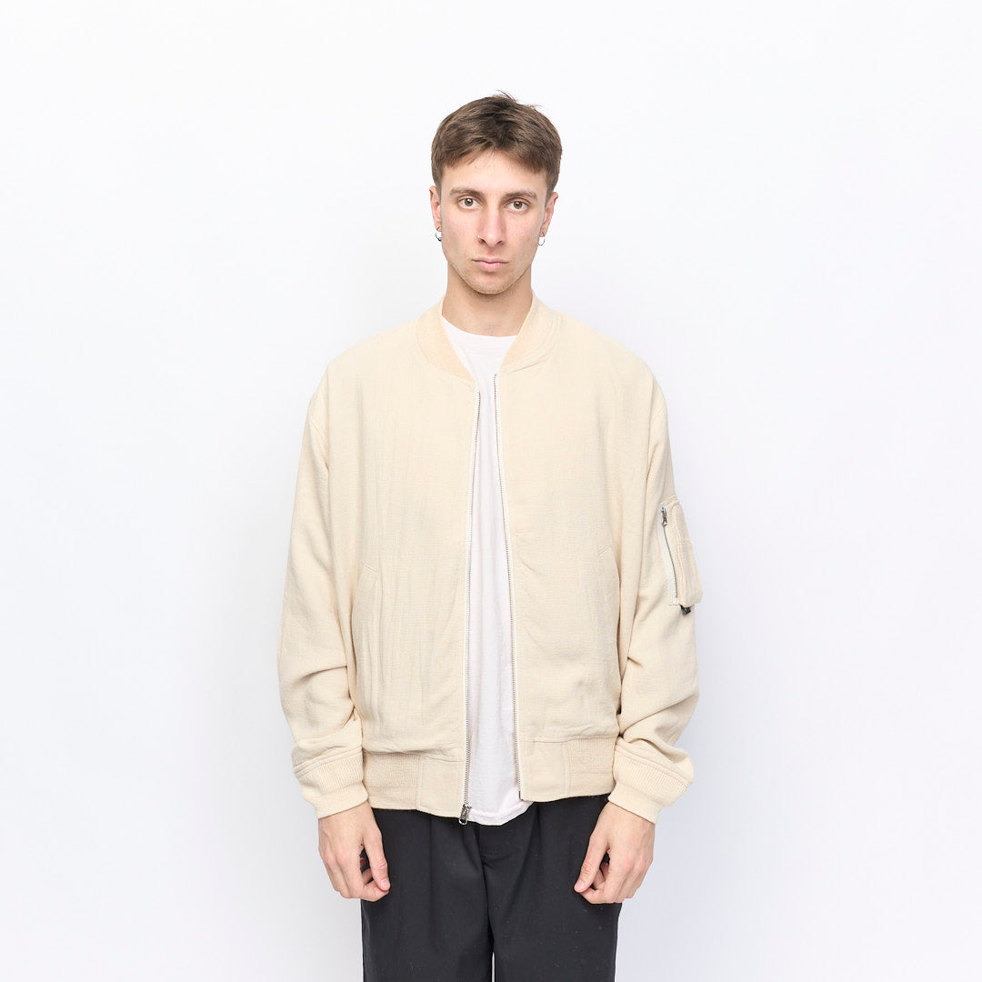 Stussy - Linen Beach Bomber (Natural)