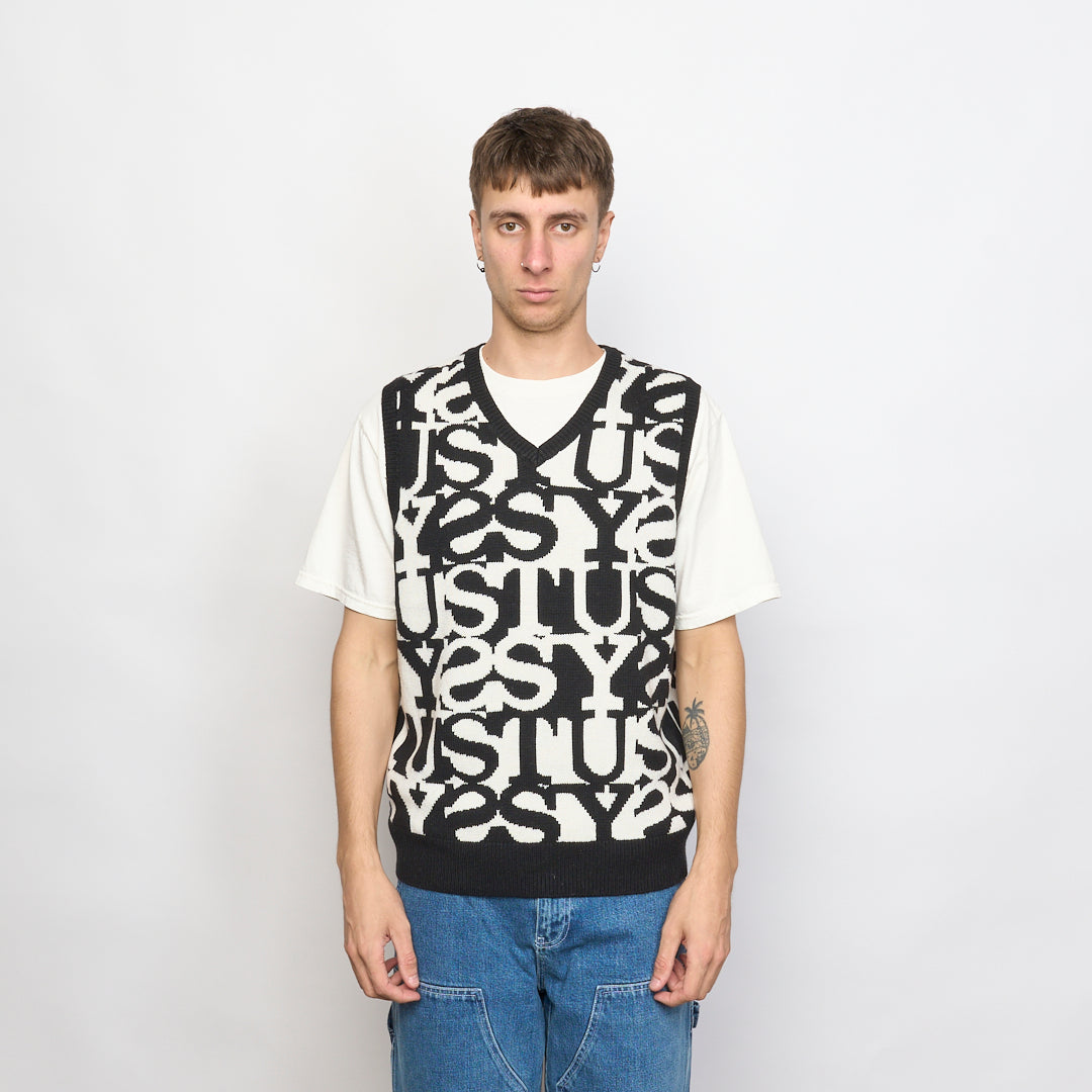 Stussy - Stacked Sweater Vest (Ivory)