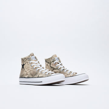 Stussy x Converse - Chuck 70 HI "Snakeskin" print (Grey/Black/Egret)