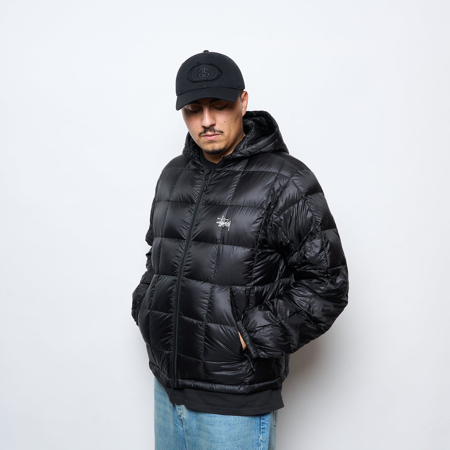 Stussy - Midweight Hooded Puffer (Black)