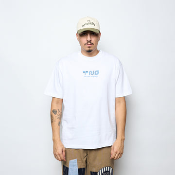 The New Originals - Supergraphic Tee (White Alyssum/Aegean Blue)