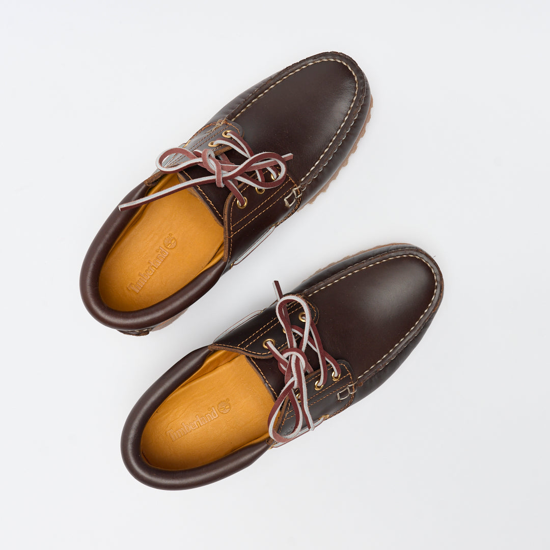 Timberland - Authentic 3 eye Classic Lug Boat Shoe (Brown)