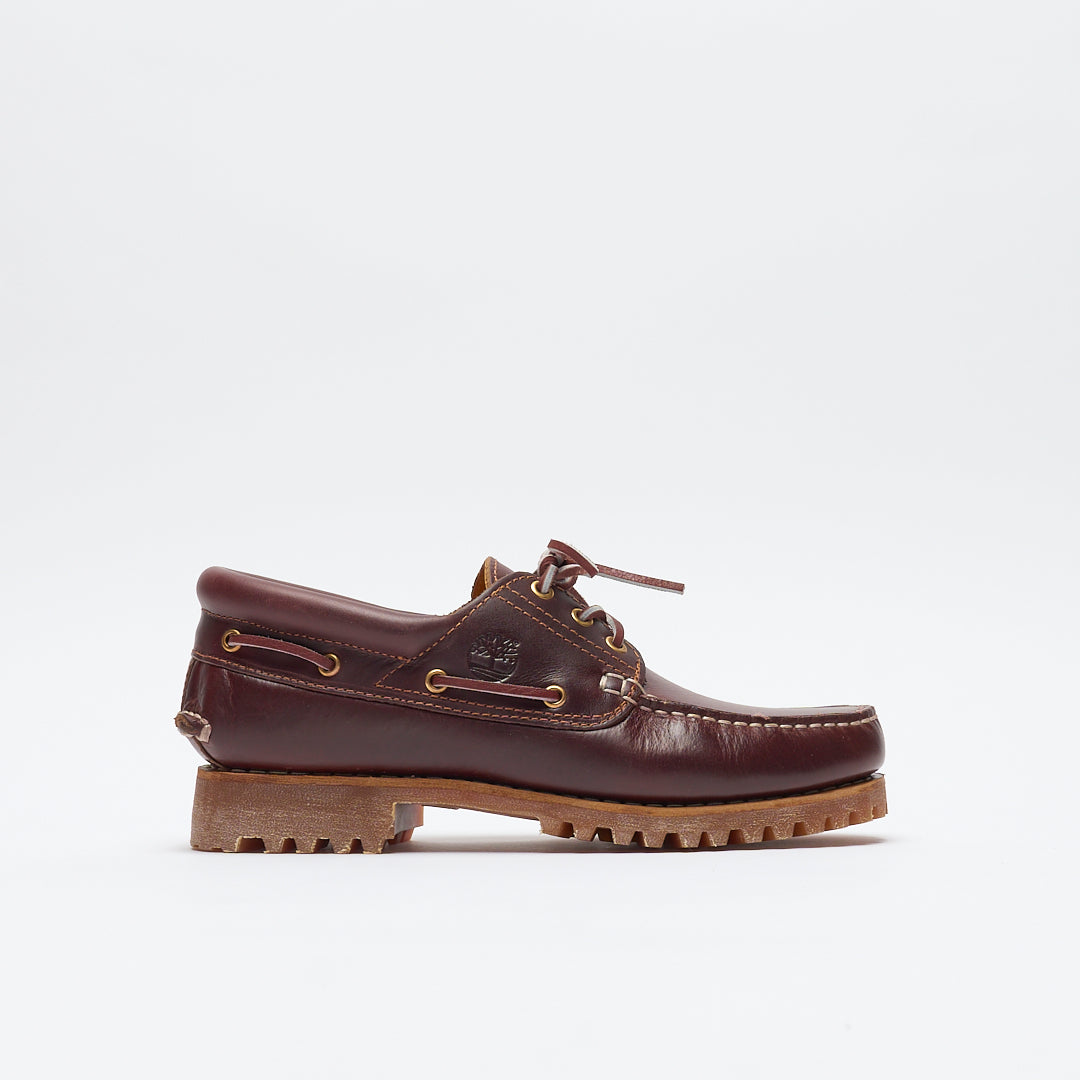 Timberland - Authentic 3 eye Classic Lug Boat Shoe (Burgundy)