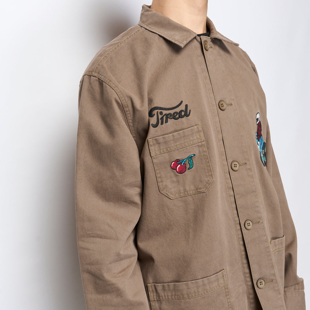 Tired Skateboards - Moto Field Coat (Chocolate Chip)