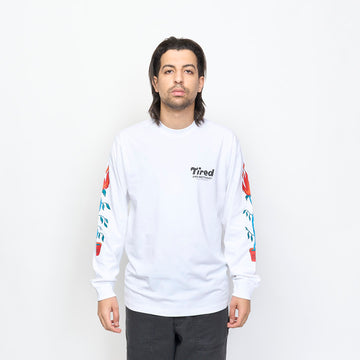 Tired Skateboards - Nothing Ls Tee Organic (White)