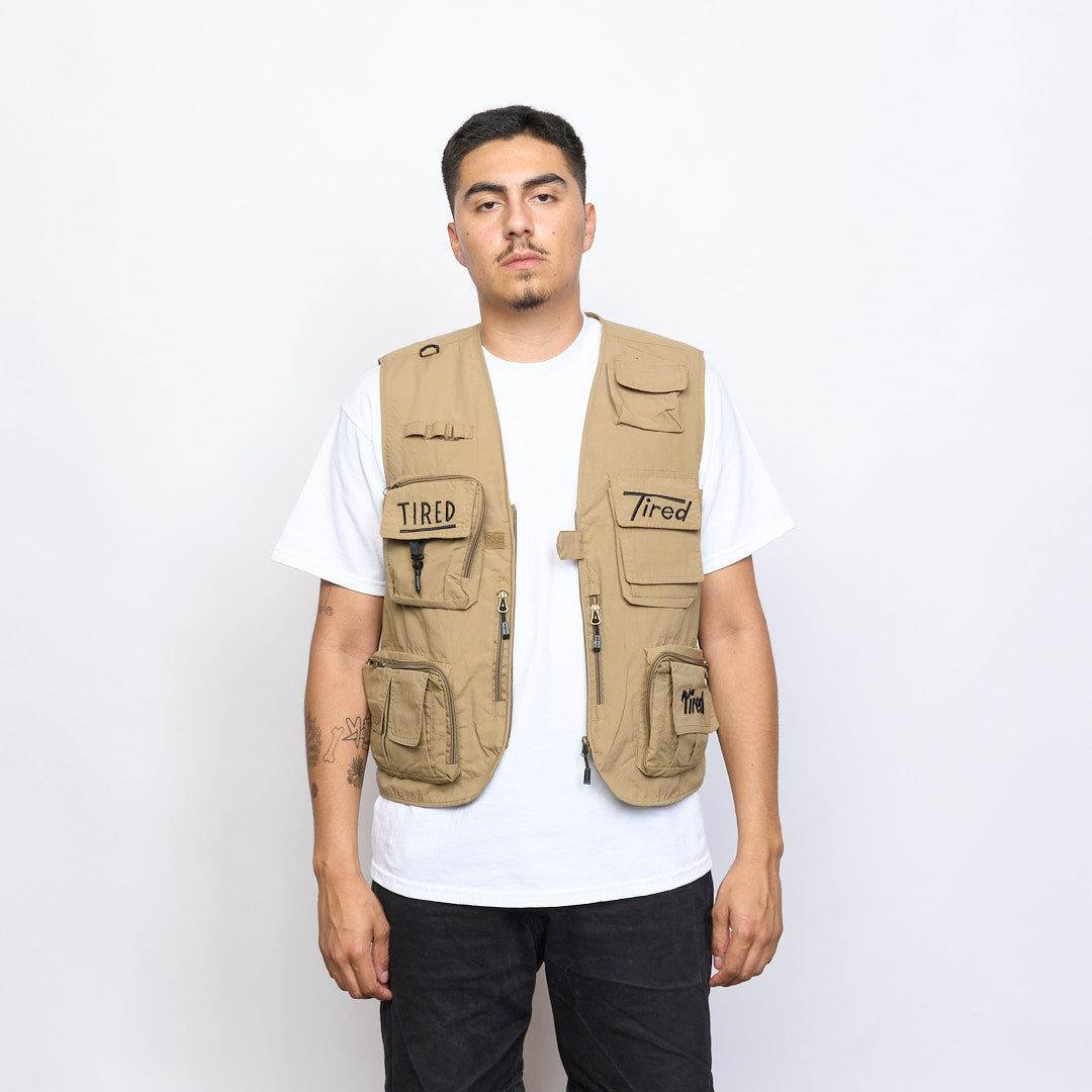 Tired Skateboards - OG Fishing Vest (Khaki)