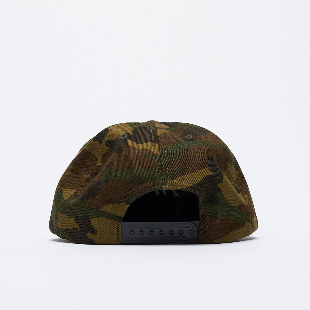 Tired Skateboards - Old Mobil 5 panel Cap USA (Camo)