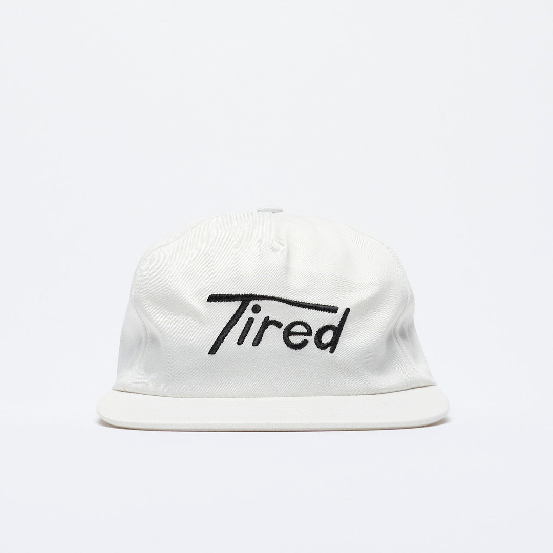 Tired Skateboards - Old Mobil 5 panel Cap USA (Snow)