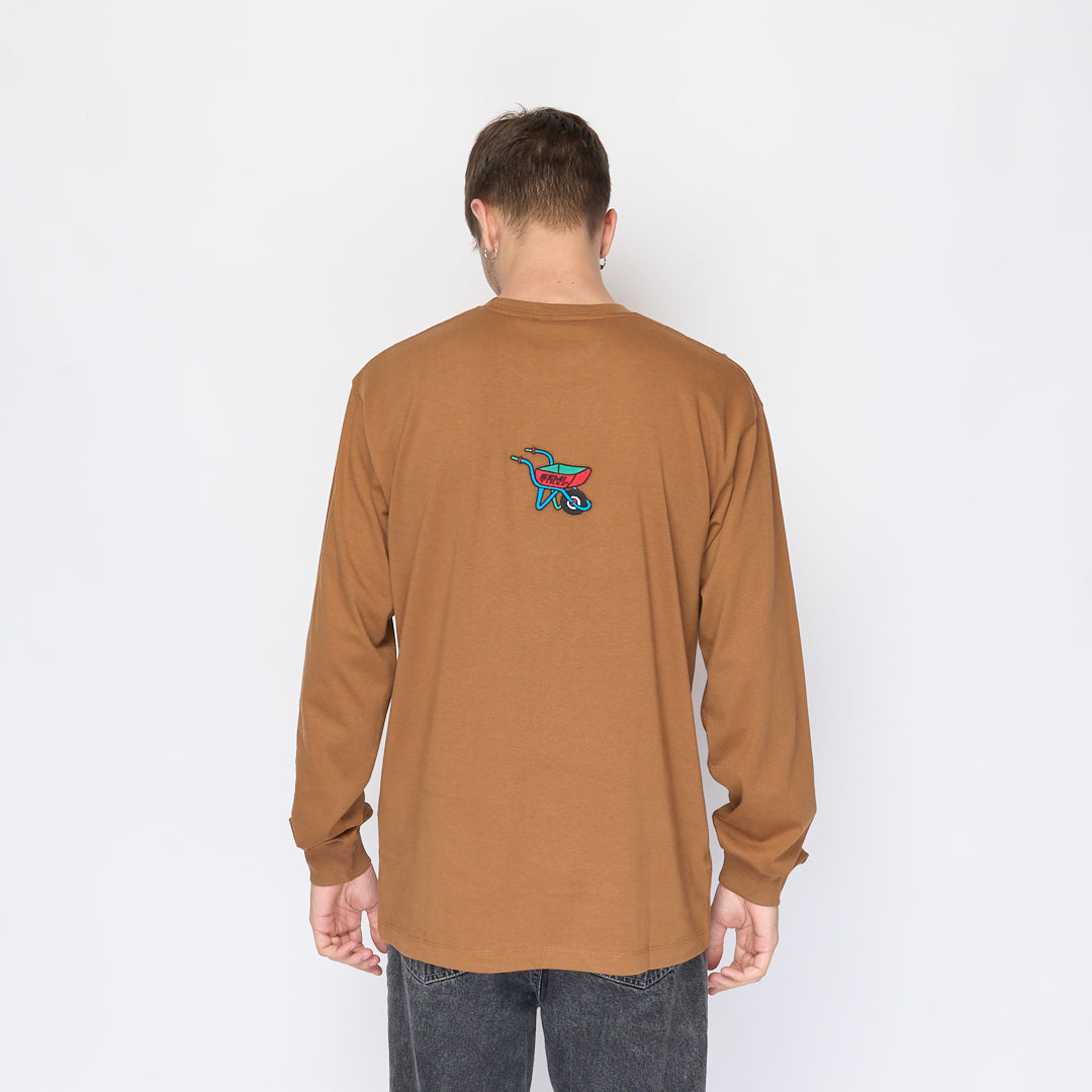 Tired Skateboards - Semi Tired LS Tee (Workwear Brown)