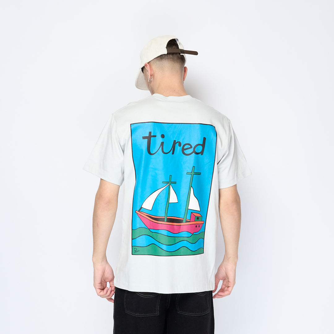 Tired Skateboards - Ship Has Sailed SS Tee (Stone)