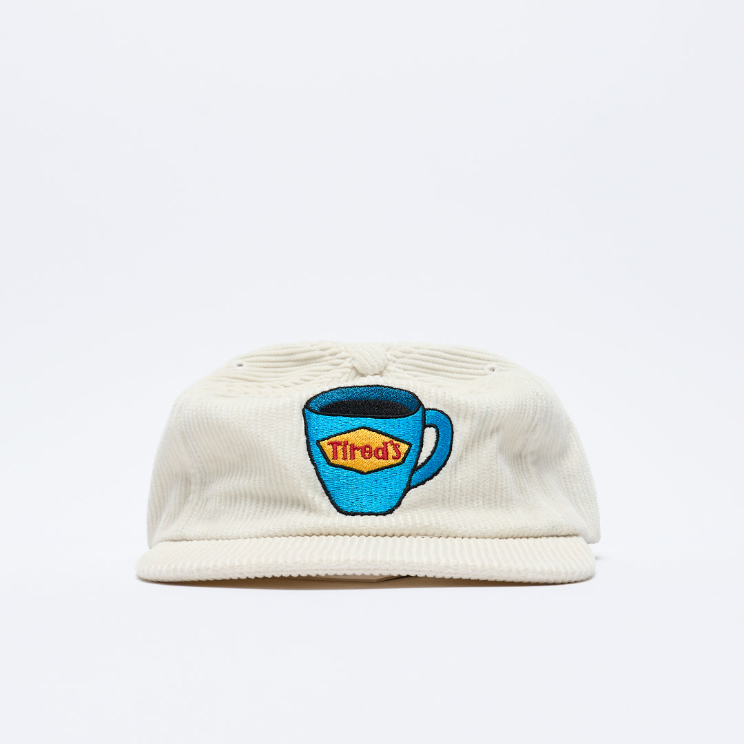 Tired Skateboards - Washed Cord Cap (White)