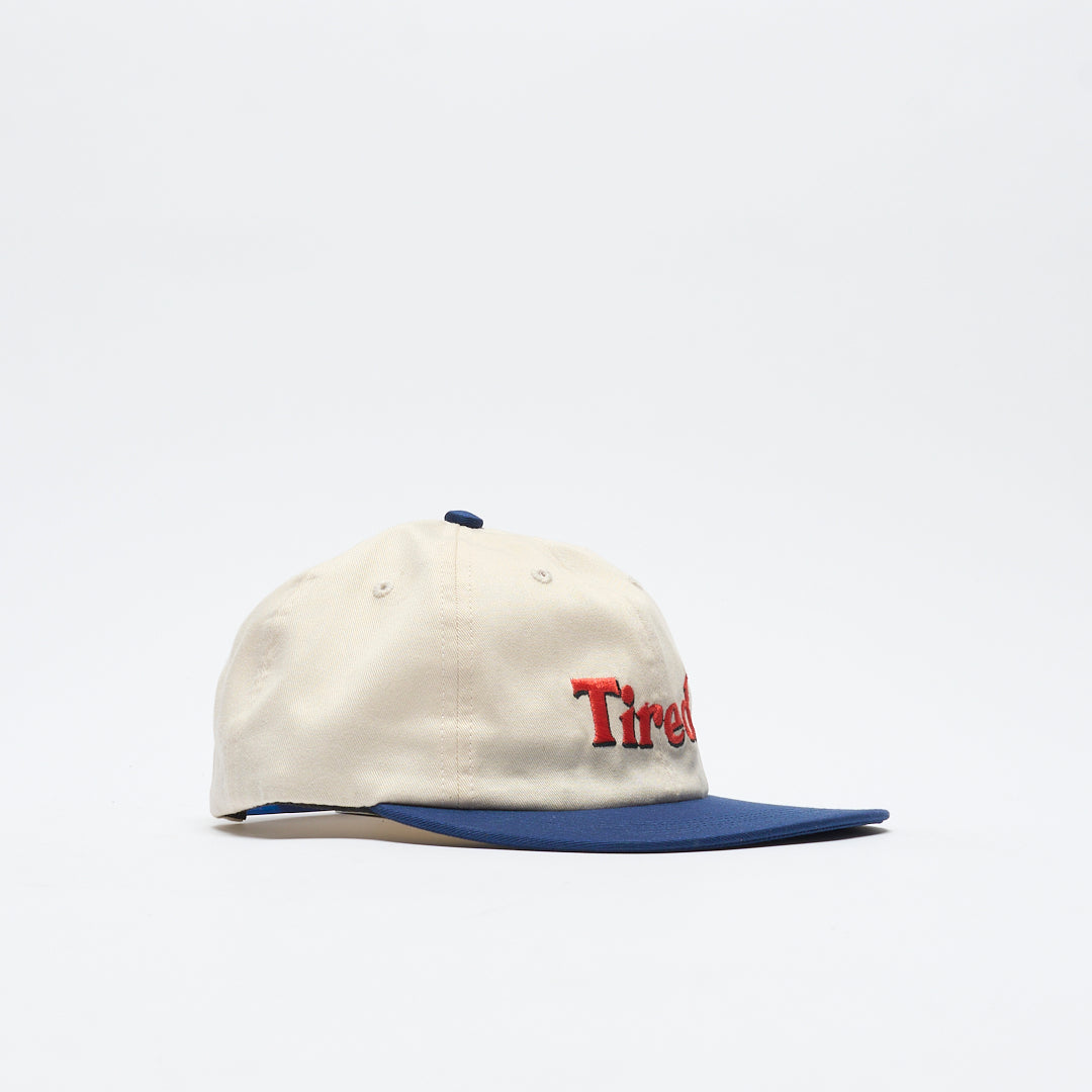 Tired Skateboards - Tired Two Tone Logo Cap (Cream/Dark Blue)