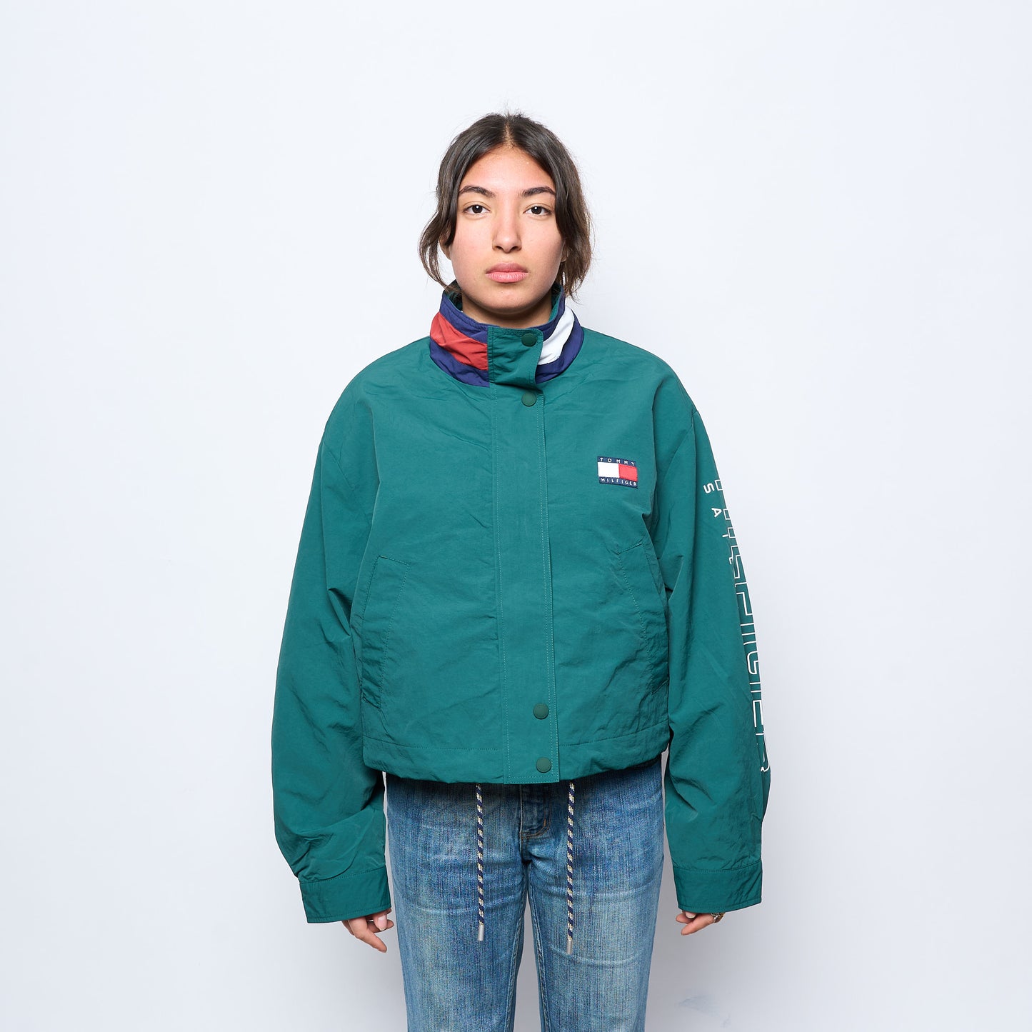 Tommy Hilfiger - Sailing Signature Cropped Regatta Jacket (Ornamental Green)