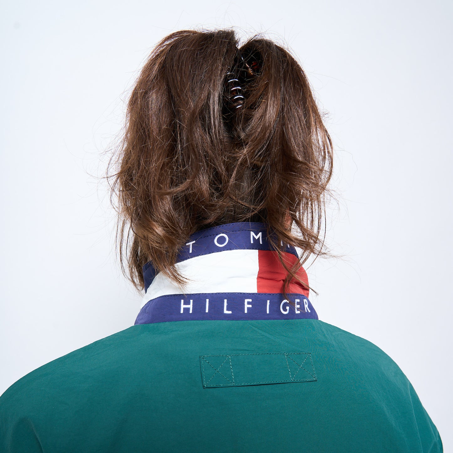 Tommy Hilfiger Sailing Signature Cropped Regatta Jacket (Ornamental Green)