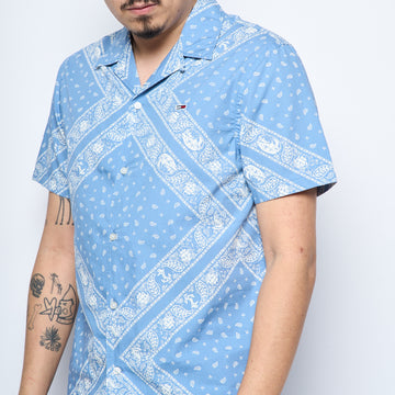 Tommy Jeans - TJM Regular AOP SS Shirt (Colorado Blue Bandana)