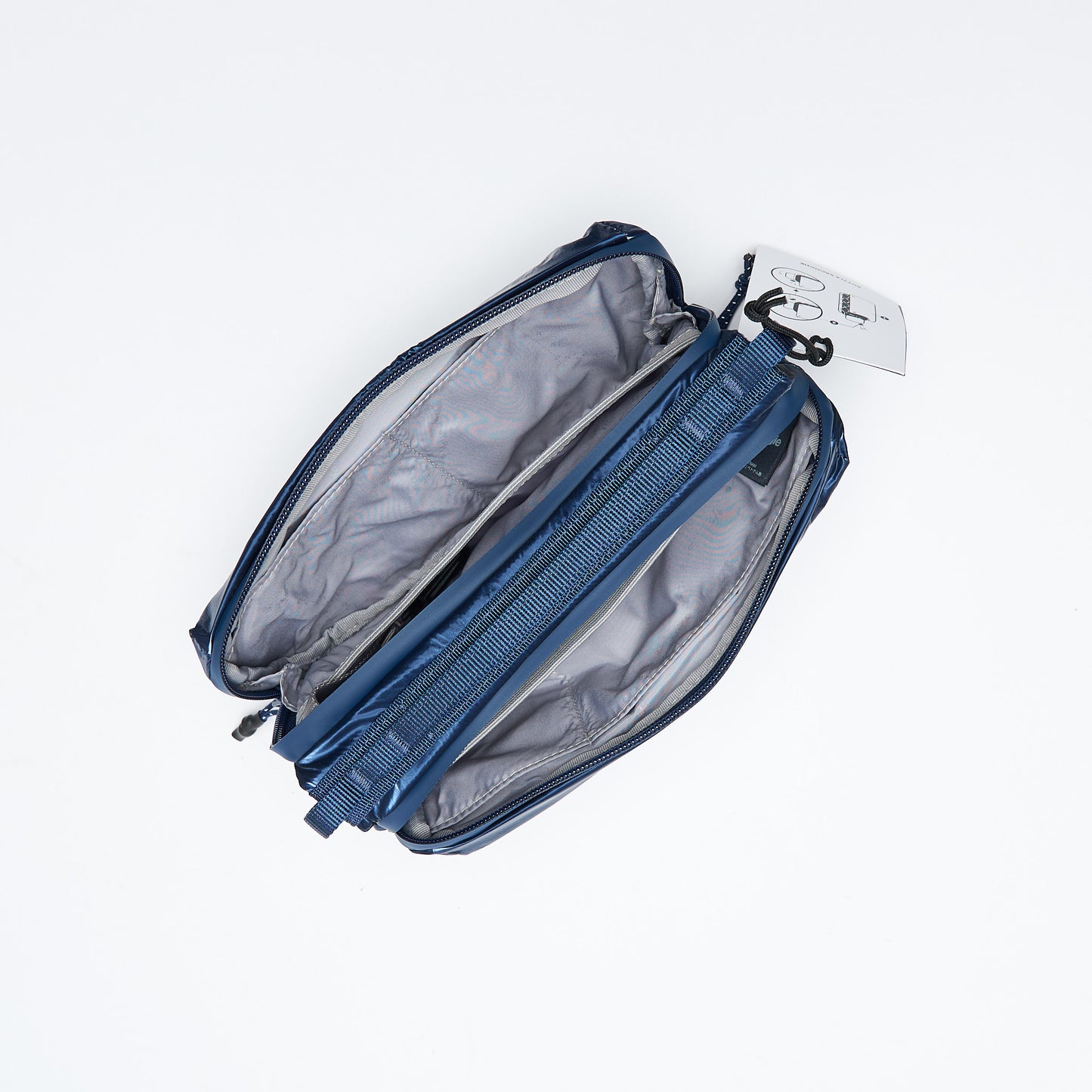 Topologie - Wares Bags Bottle Sacoche Medium (Marine Blue Metallic)