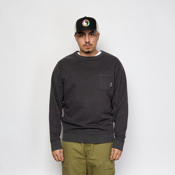 Town & Country T&C - Pearl Crew Fleece (Washed Black)
