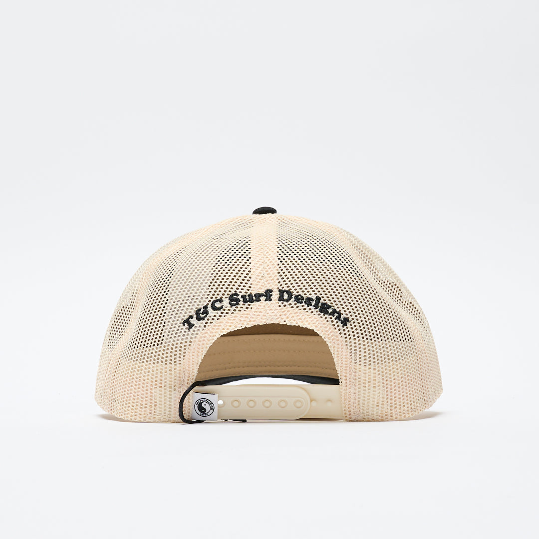 Town & Country T&C -  YY Trucker Cap (Black Off White Gradient logo)