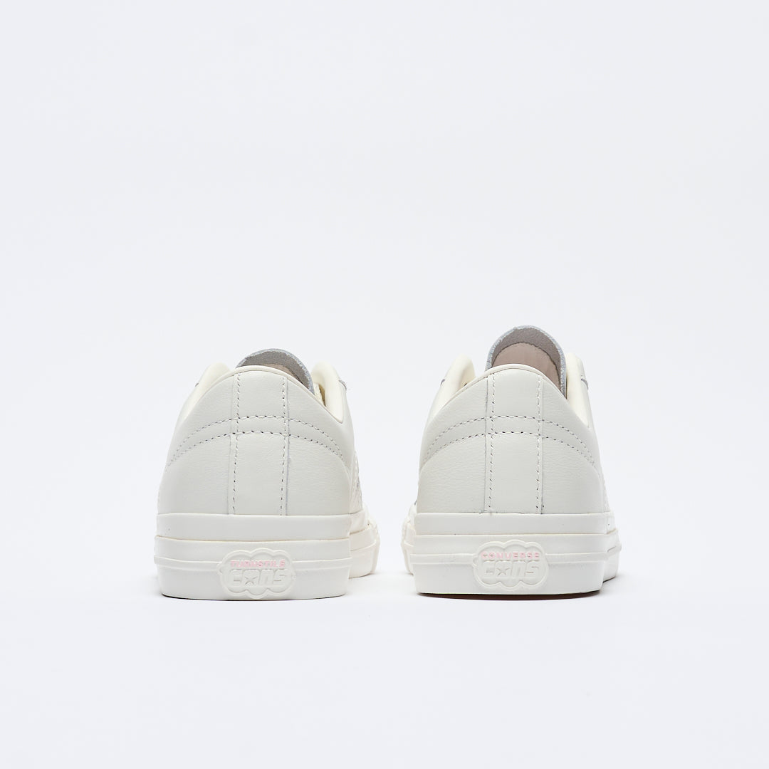 Turnstile x Converse - One Star Pro OX  (White/Pink/White)