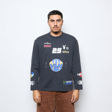 Verlan - Racing Long Sleeves T-Shirts (Faded Black)