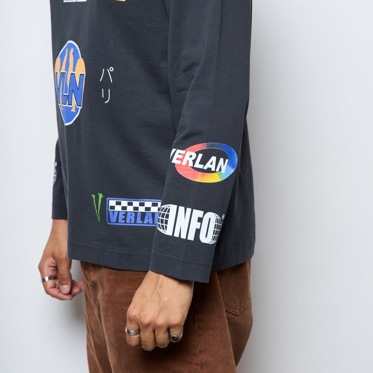 Verlan - Racing Long Sleeves T-Shirts (Faded Black)