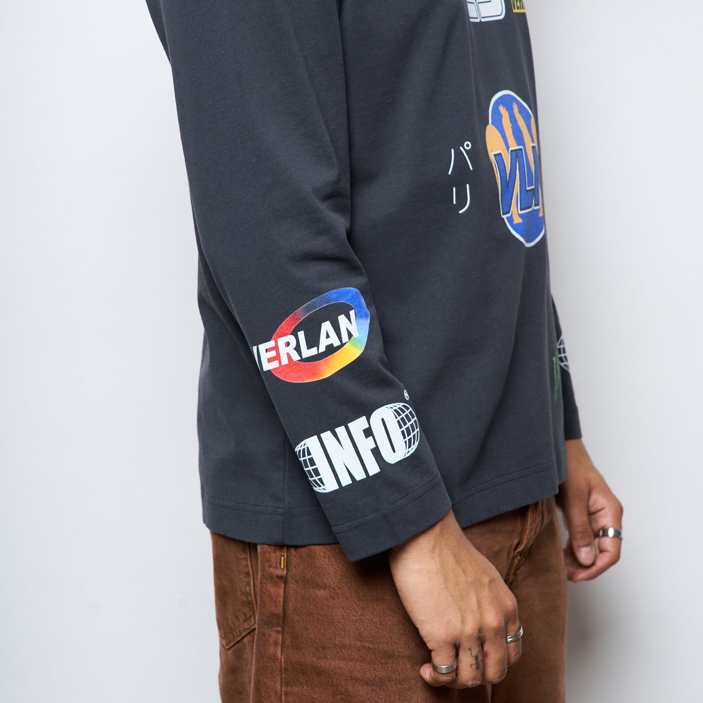 Verlan - Racing Long Sleeves T-Shirts (Faded Black)