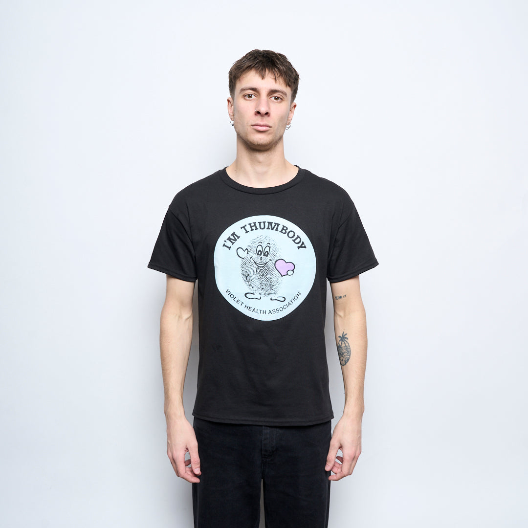 Violet Skateboards - "I'm Thumbody" T-Shirt (Black)