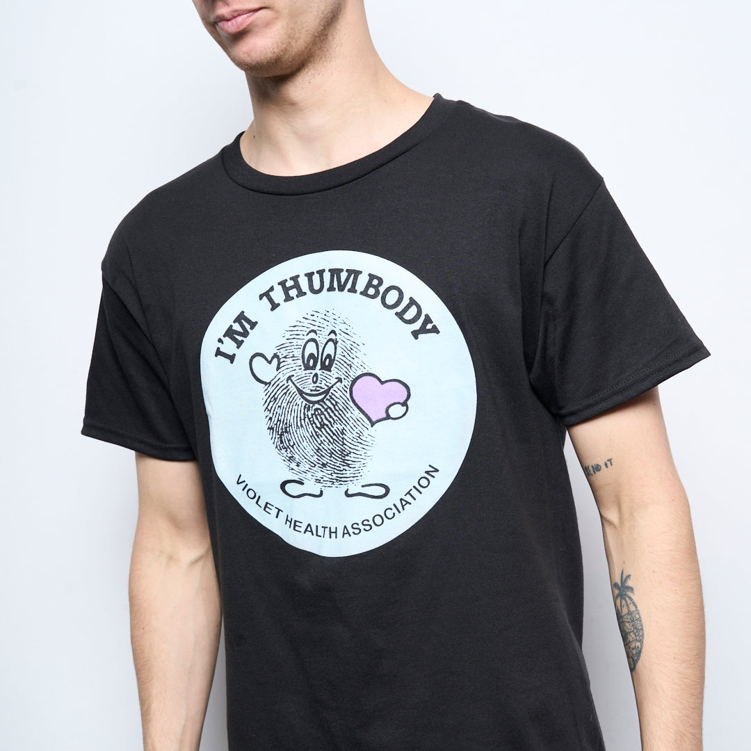 Violet Skateboards - "I'm Thumbody" T-Shirt (Black)