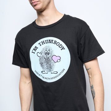 Violet Skateboards -  "I'm Thumbody" T-Shirt (Black)