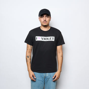 Violet Skateboards - I Love Violet Tee (Black)