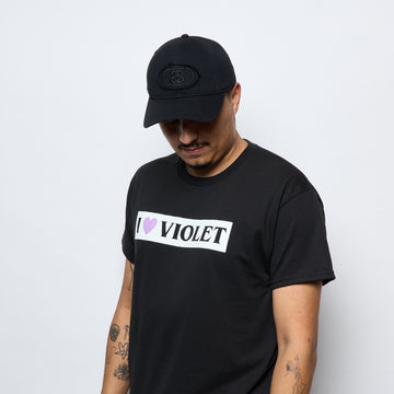 Violet Skateboards - I Love Violet Tee (Black)