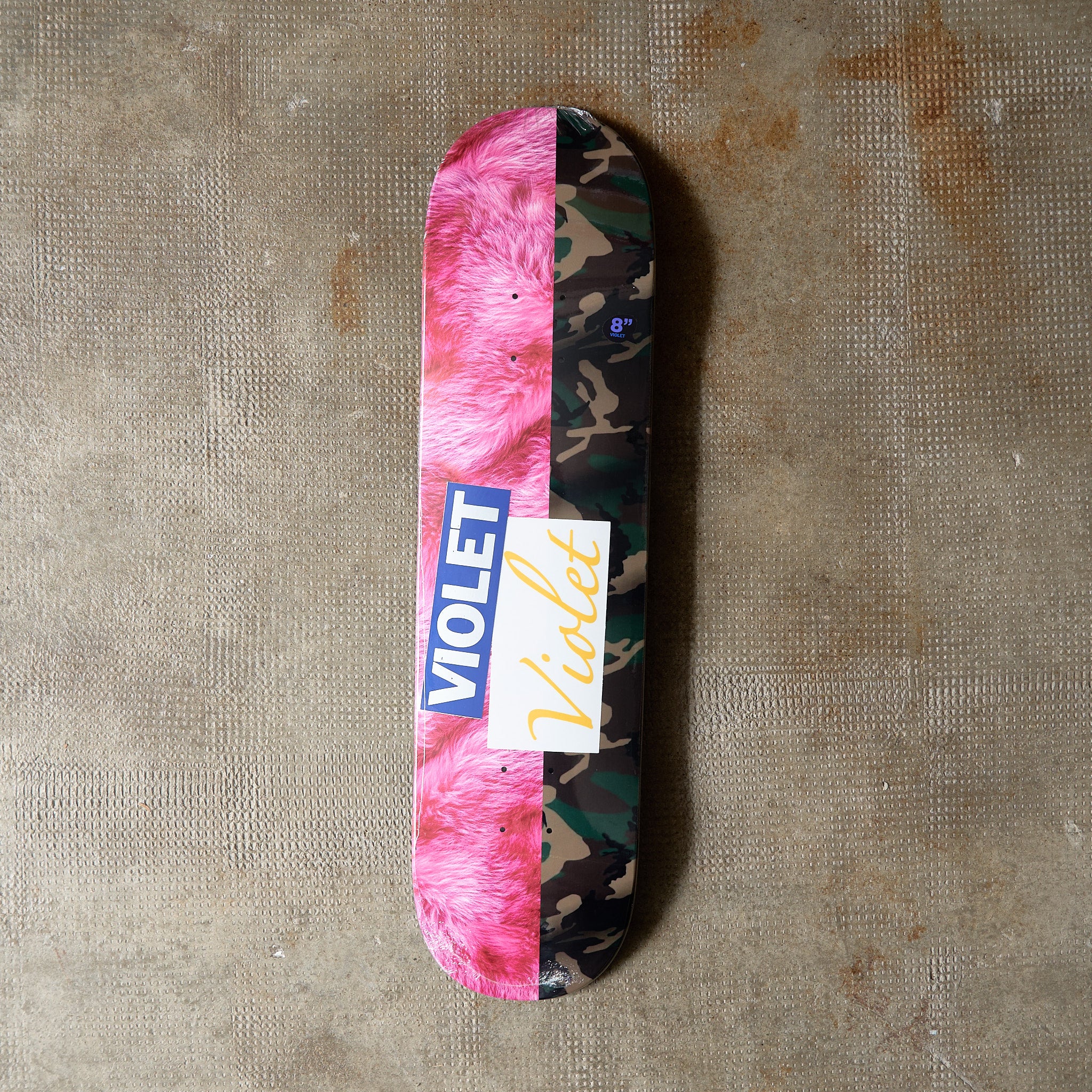 Violet Skateboards - Pink Fur and Camo Deck – MILK STORE