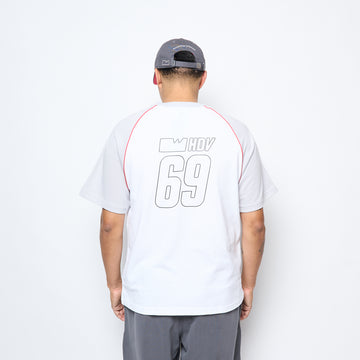 Wallstreet Skateshop x ADIDAS Skateboarding - Football Jersey (White/Light Solid Grey/Active Pink)