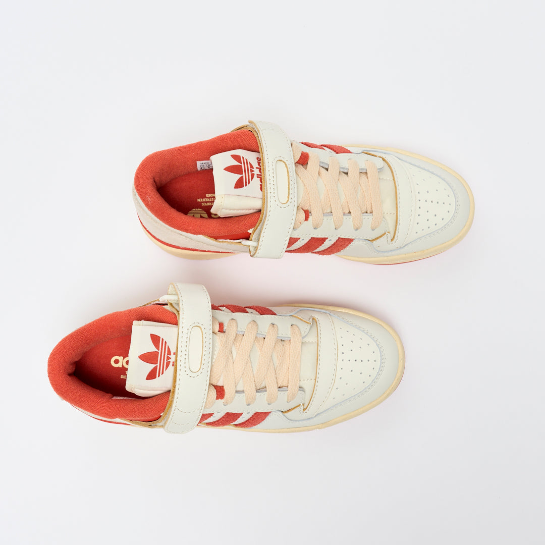 adidas originals - Forum 84 Low (Ivory/Preloved Red/Easy Yellow)