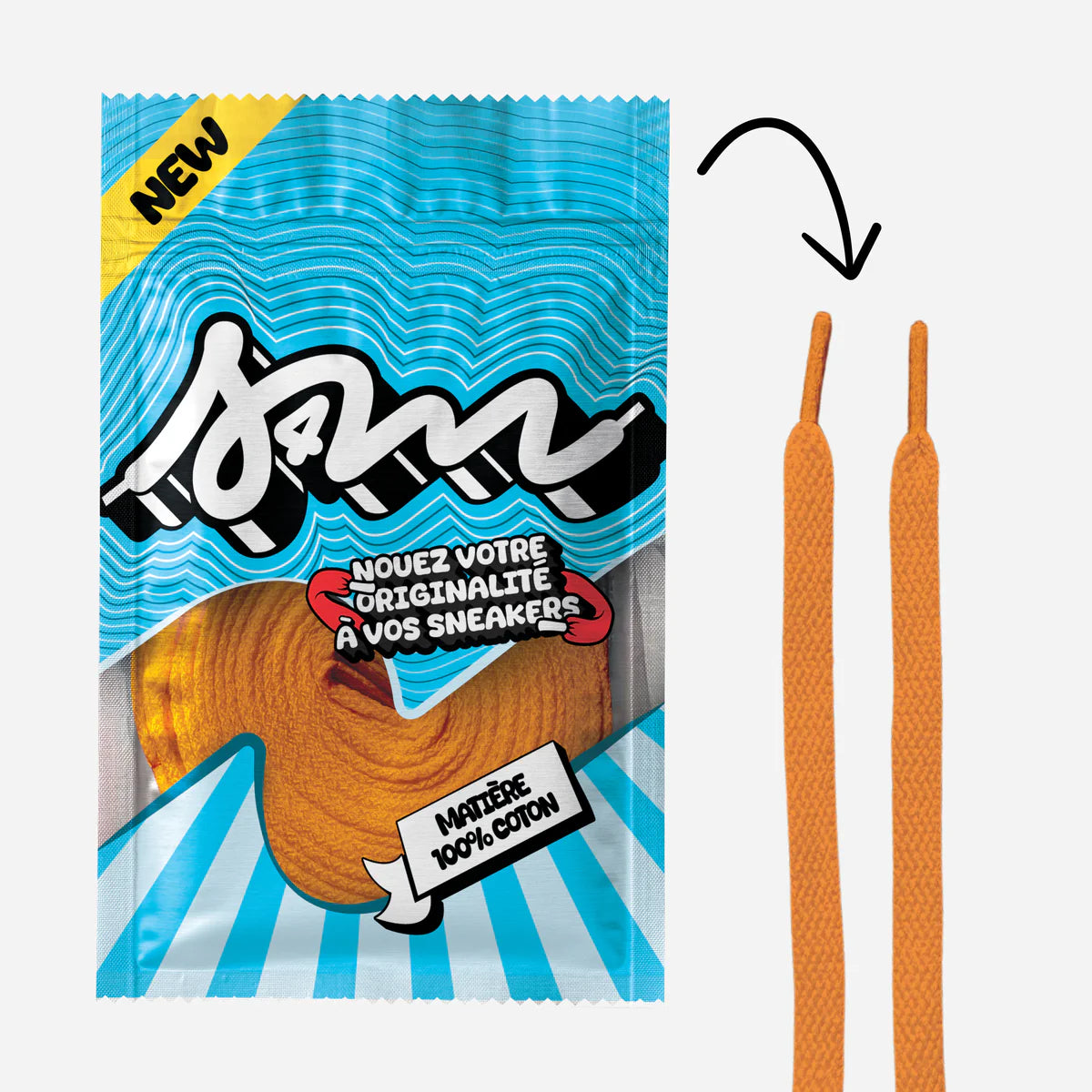 Laces - Sell 4 Me - Classic Uni Lace (Orange)