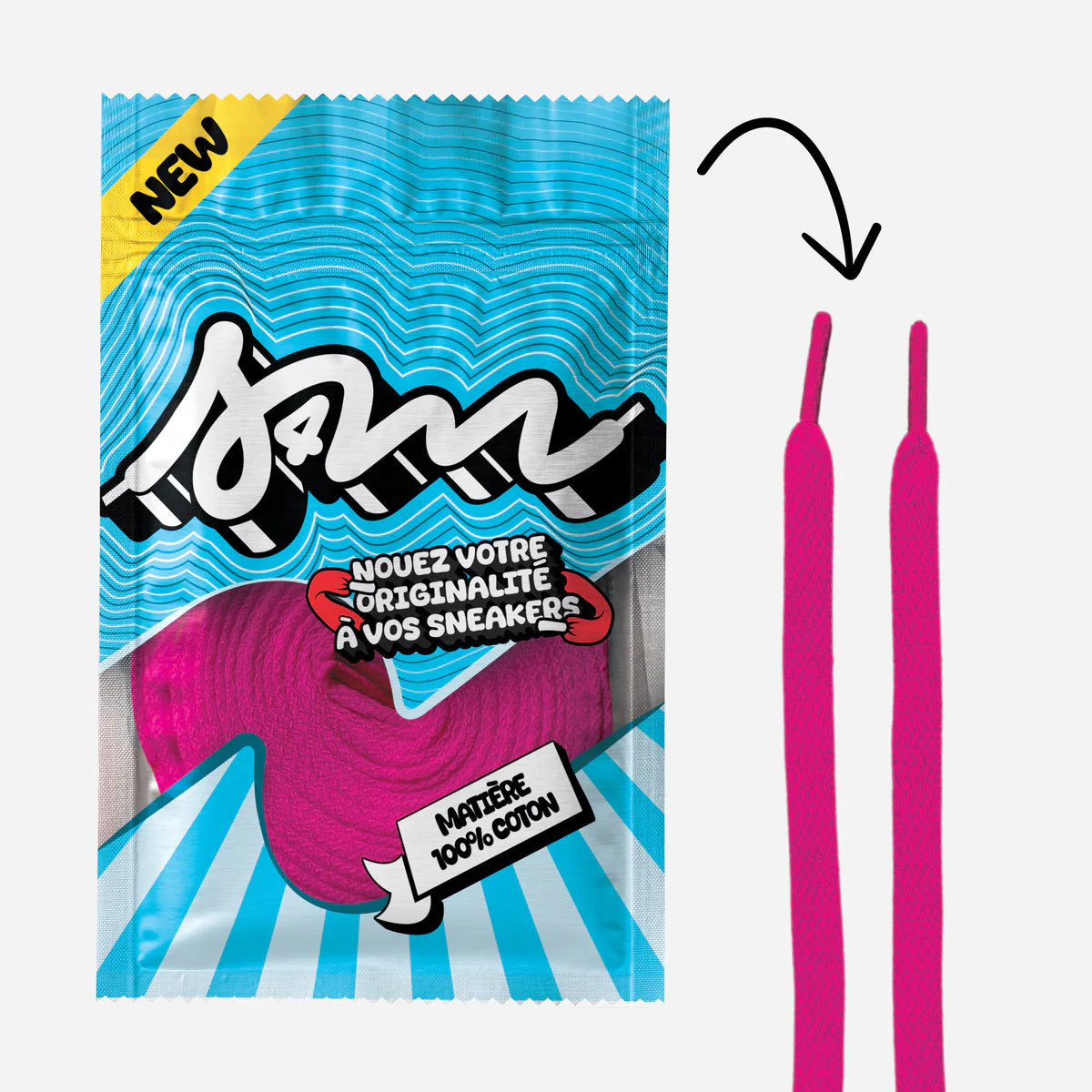 Laces - Sell 4 Me - Classic Uni Lace (Fluo Pink)
