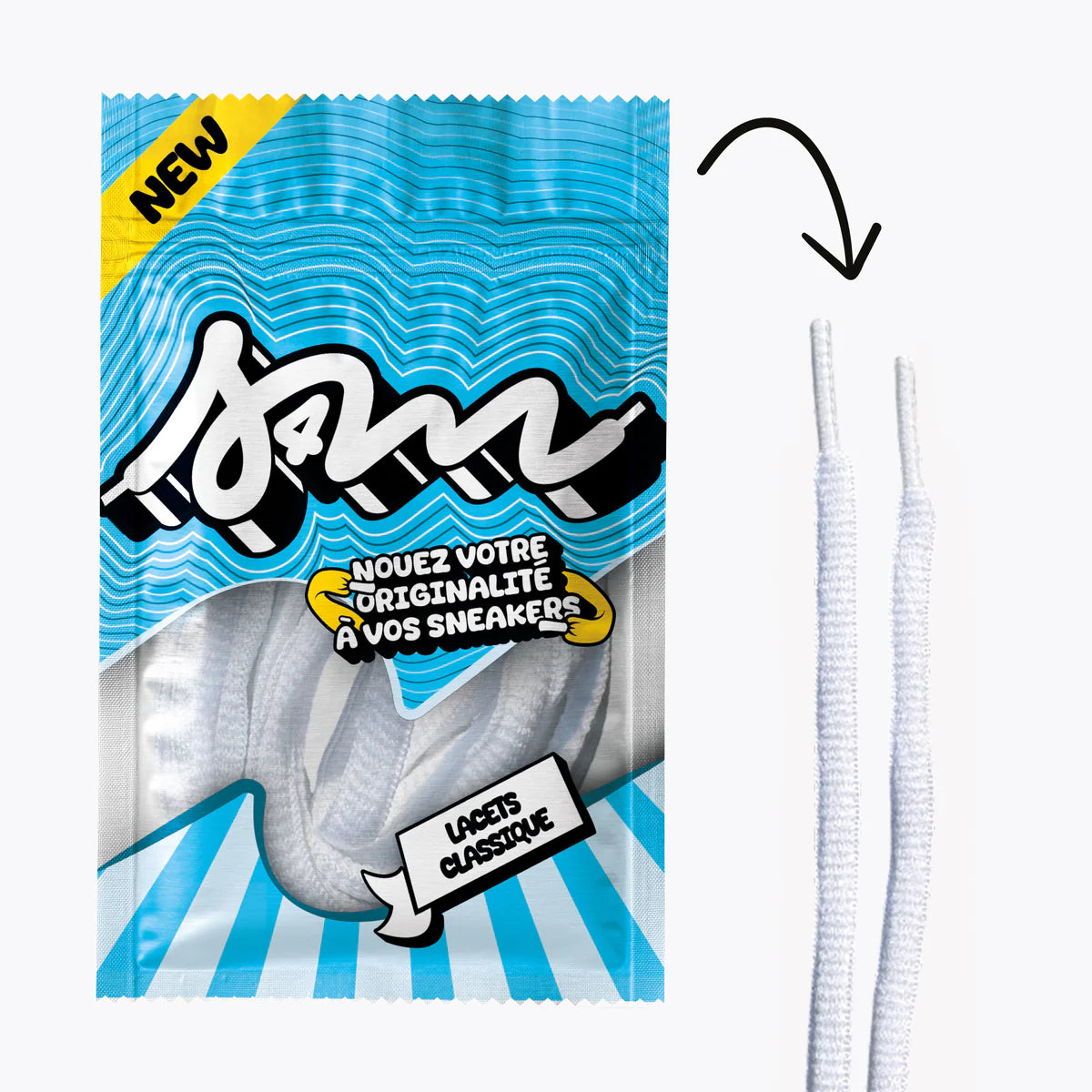 Laces - Sell 4 Me - Classic Round Lace (White)