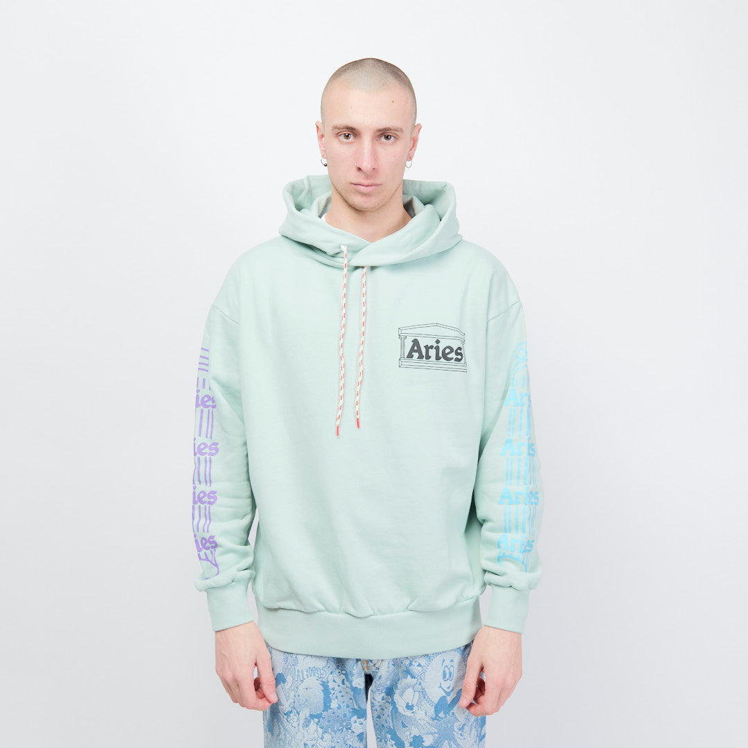 Aries Arise Column Hoodie - Pale Mint