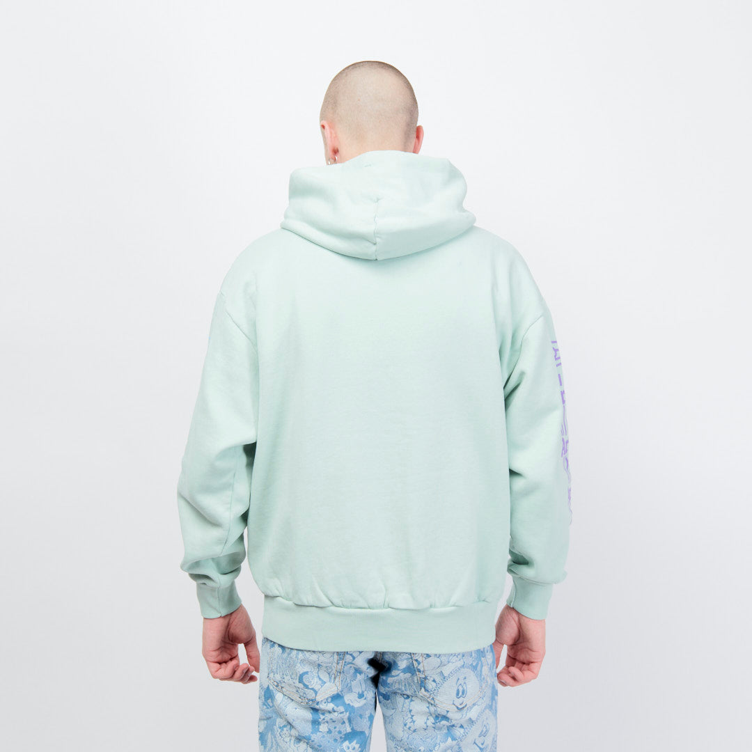 Aries Arise Column Hoodie - Pale Mint