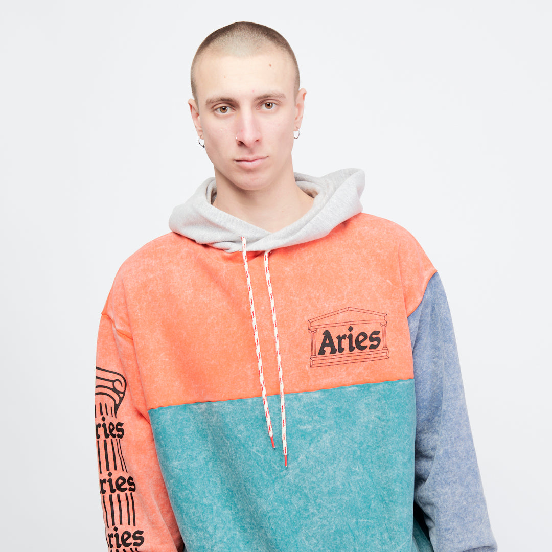 Aries Arise - OD Color block Temple Hoodie (Multi)