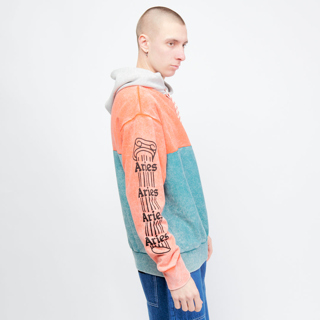 Aries Arise - OD Color block Temple Hoodie (Multi)