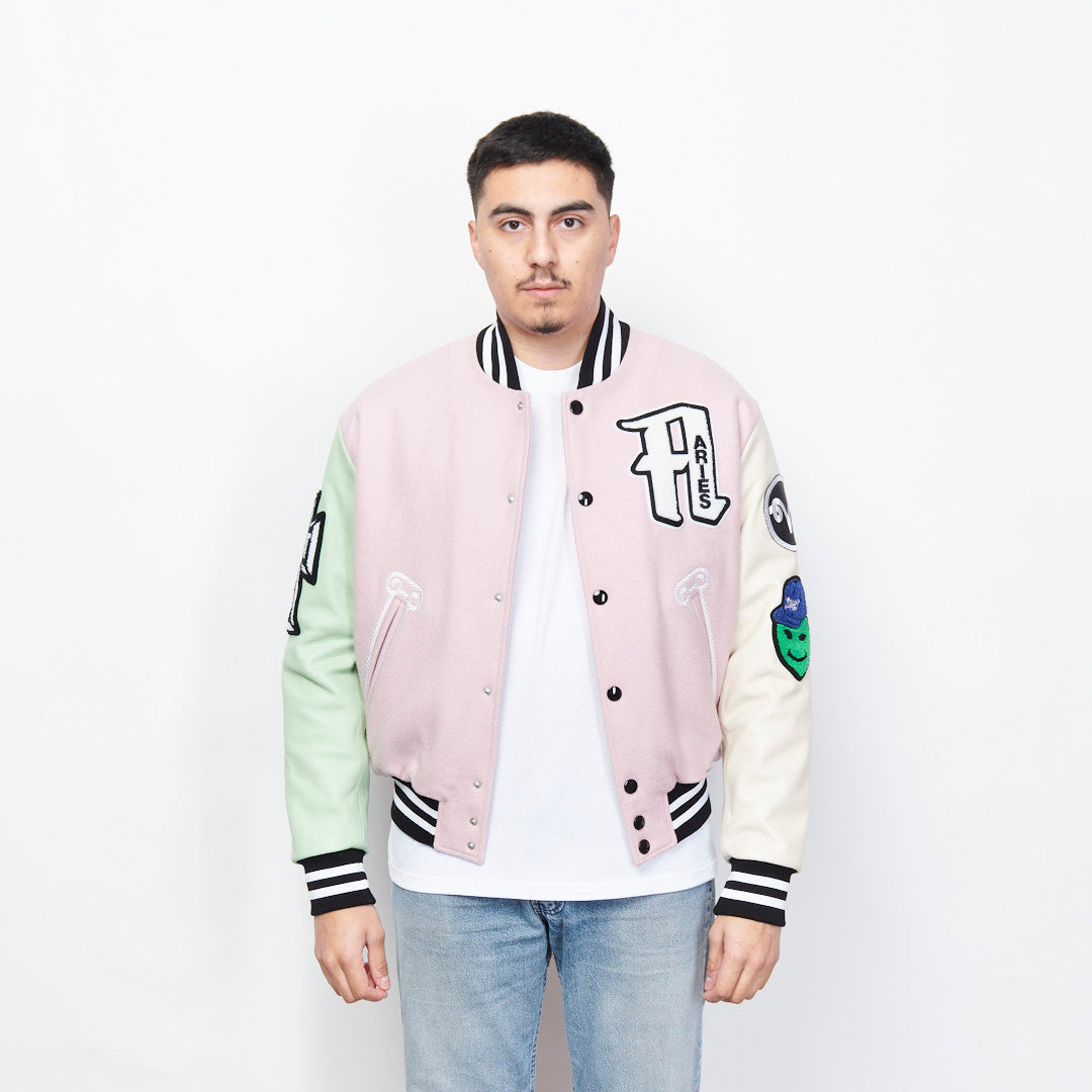 Aries Arise - Varsity Jacket (Pink)