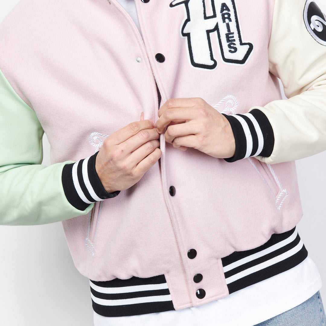 Aries Arise - Varsity Jacket (Pink)