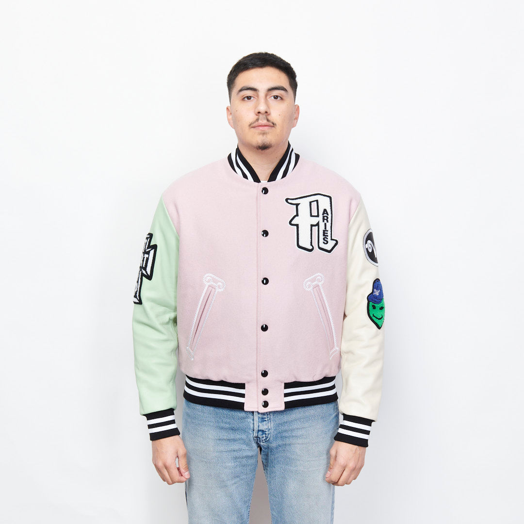 Aries Arise - Varsity Jacket (Pink)