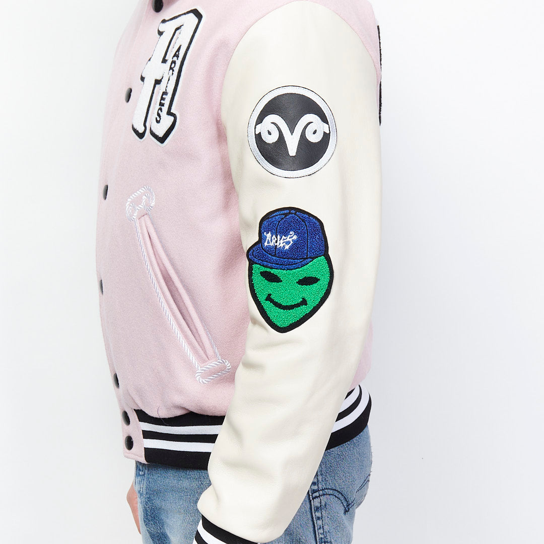 Aries Arise - Varsity Jacket (Pink)