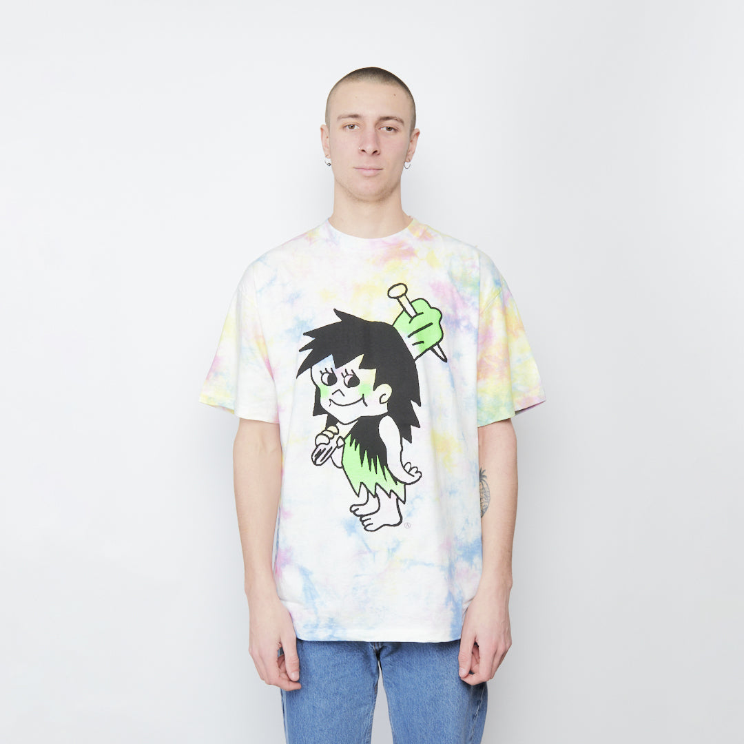 Aries Caveman Tie Dye Tee - Multi