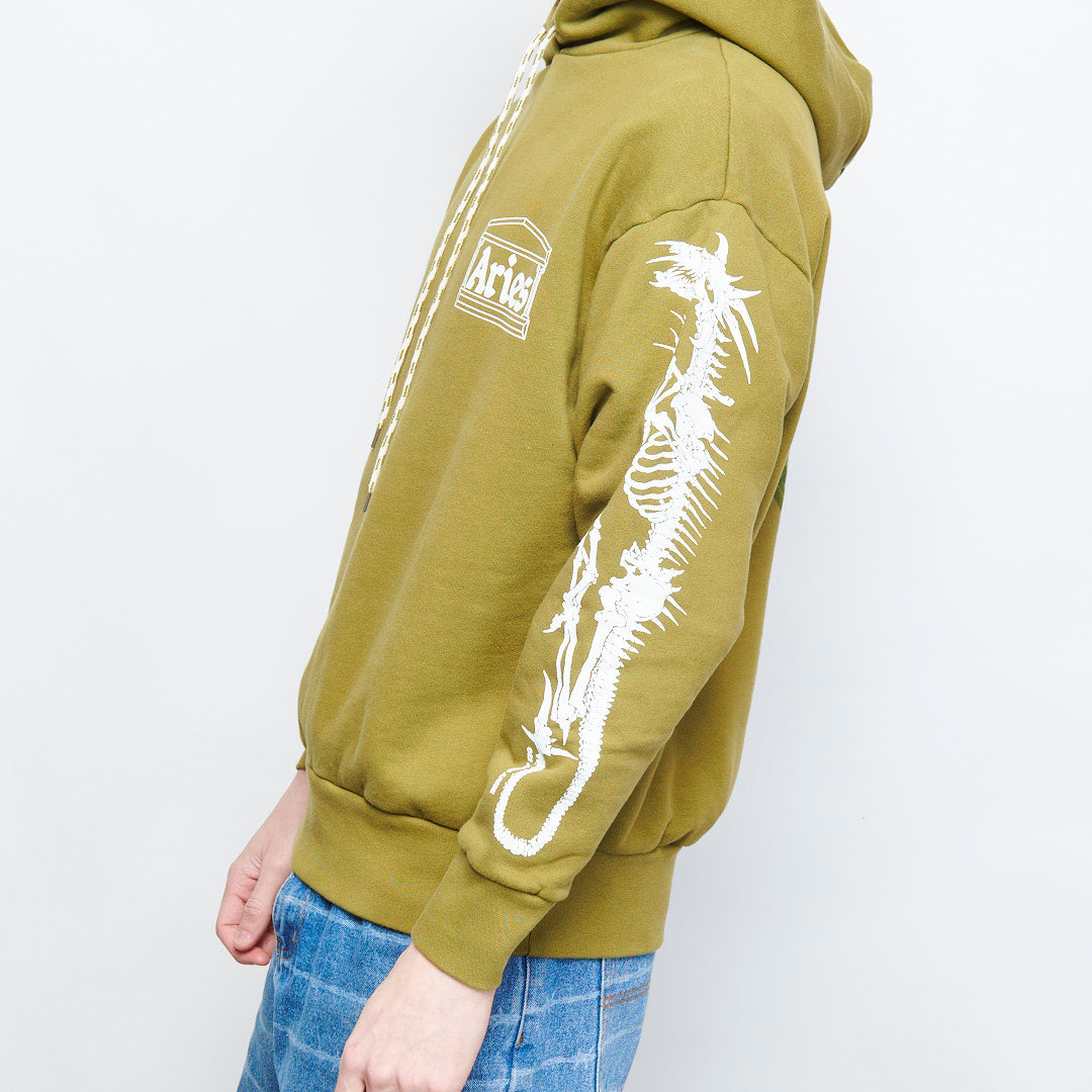 Aries - Dragon Skeletor Hoodie (olive)